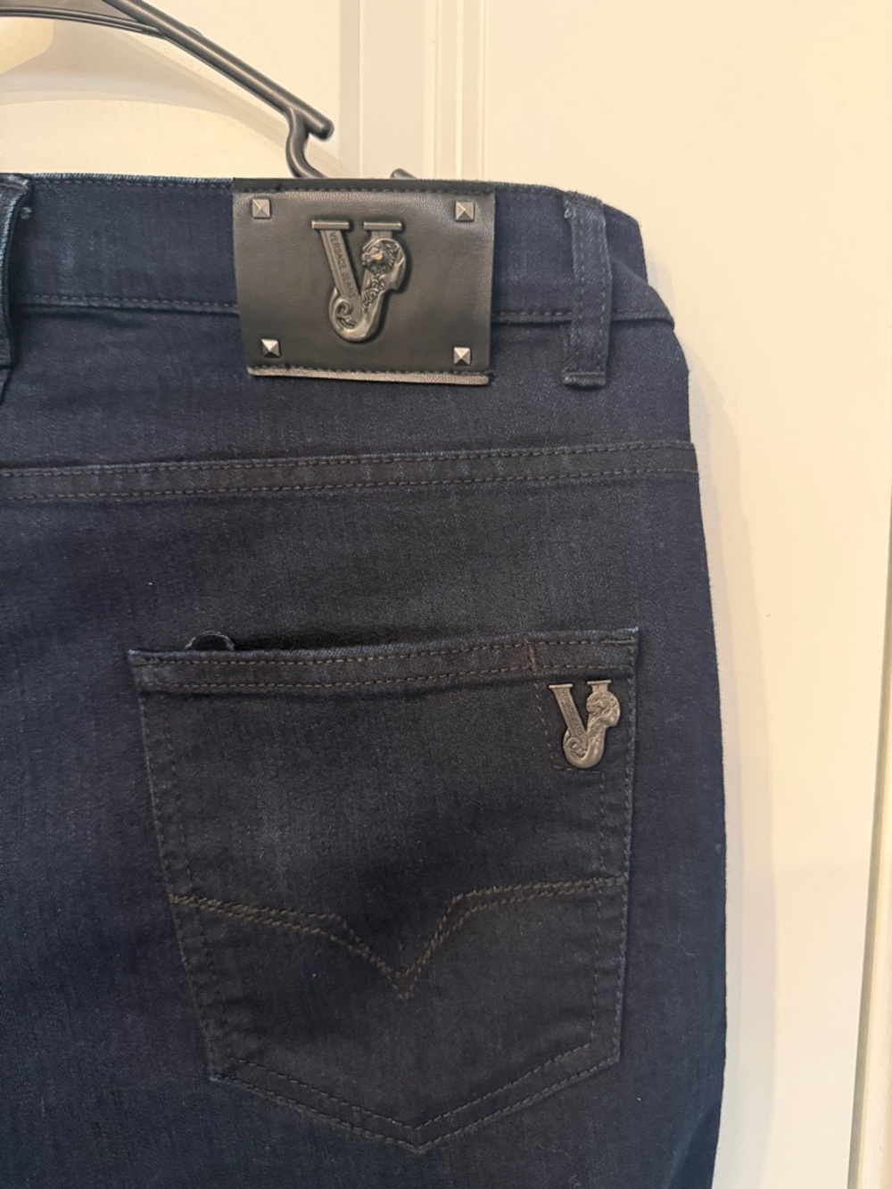 Versace Men's Dark Navy Jeans